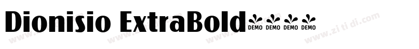 Dionisio ExtraBold字体转换